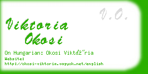 viktoria okosi business card